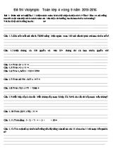 Đề thi Violympic môn Toán lớp 4 vòng 9 - Năm học 2015-2016